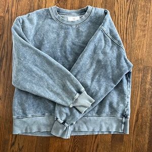 Aritzia Distressed Blue Sweatshirt TNA
